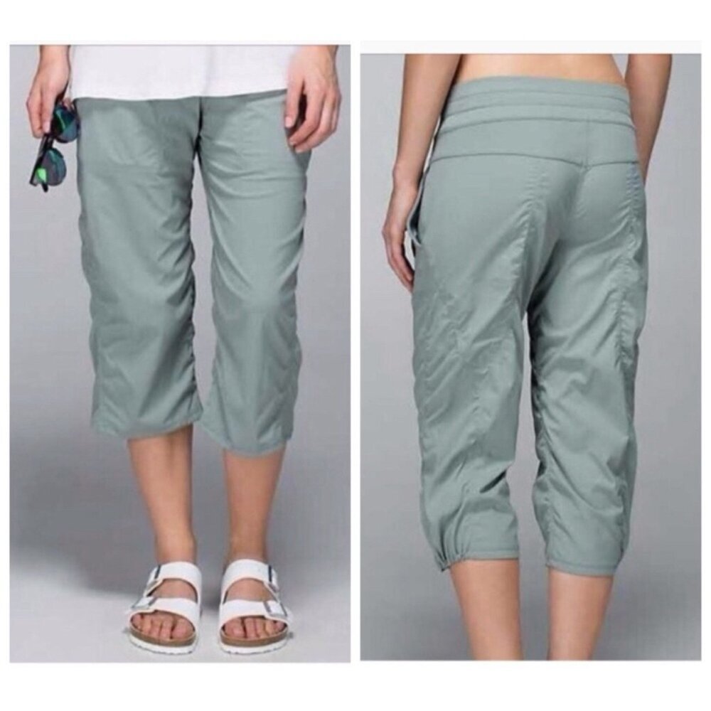 Lululemon Studio Crop Earl Grey Womens 4 Read - Picture 11 of 14